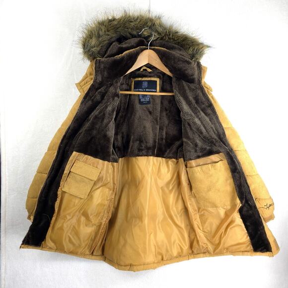 Vintage Makaveli Branded Tupac RARE Beige Puffer Jacket 14/16 Fits Sz Small Y2K - Picture 8 of 16